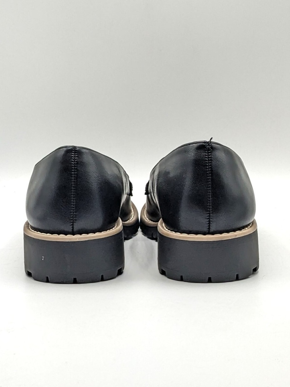 dv by Dolce Vita “Crisp” Classic Penny Loafer / Lug Sole, Block Heel (Black) NWT - Picture 7 of 9
